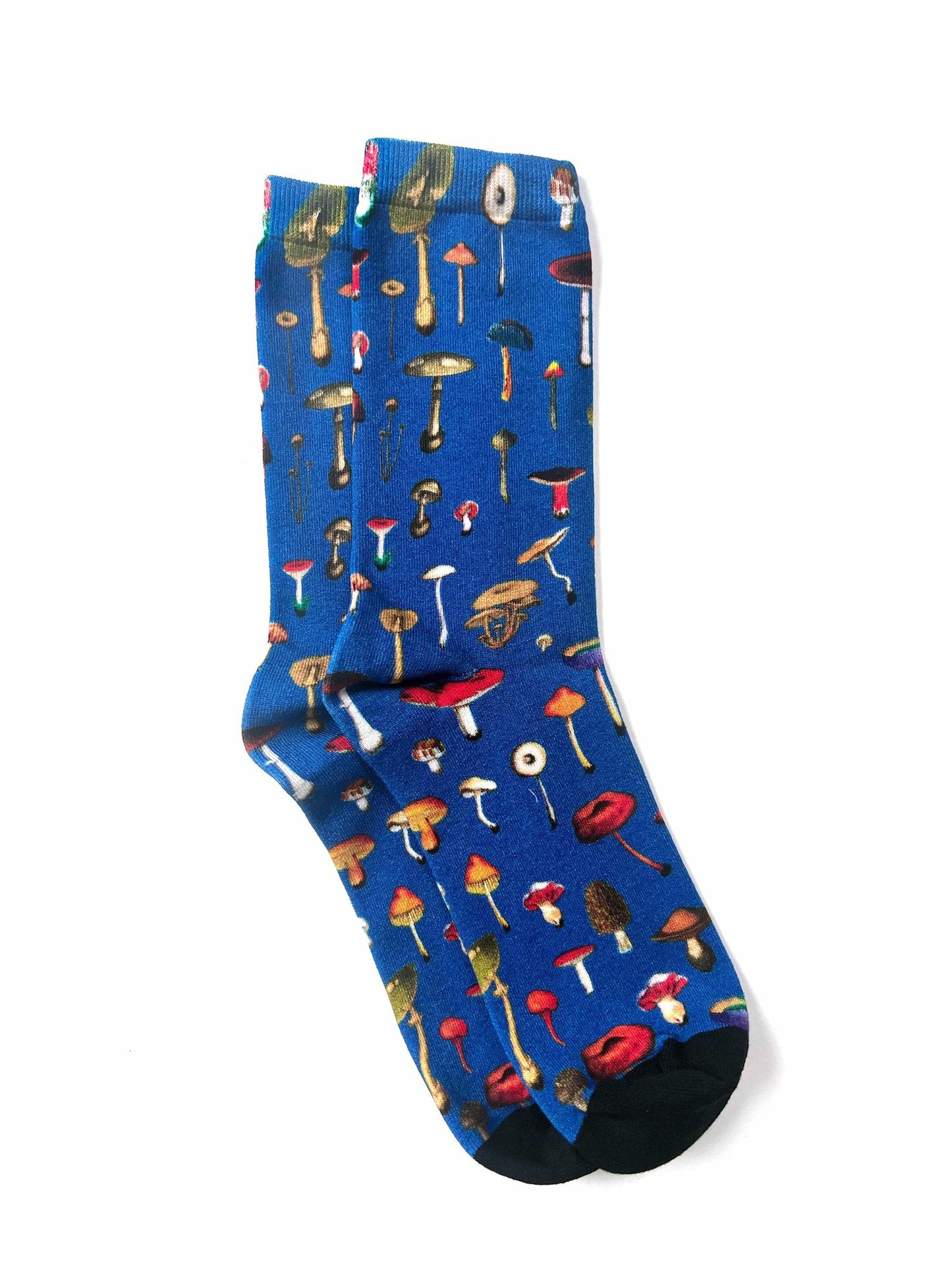 Blue Mushroom Socks