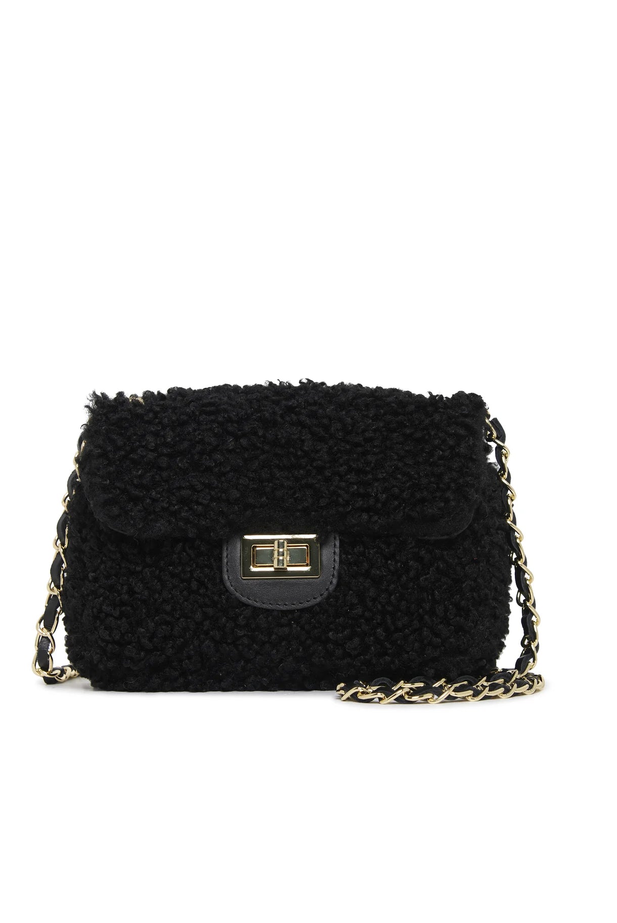 TEDDY - faux fur, black