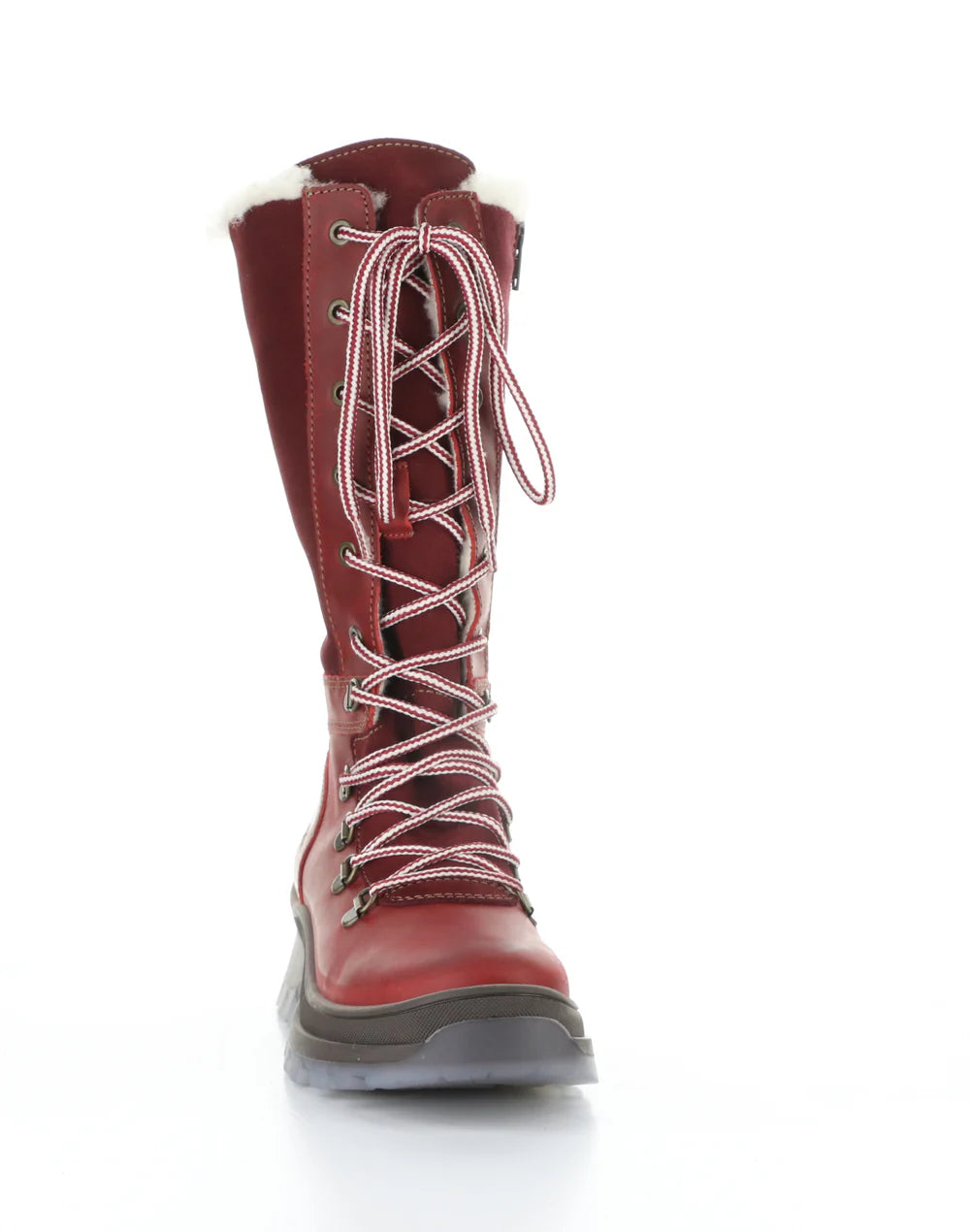 DELL RED ROUND TOE BOOTS