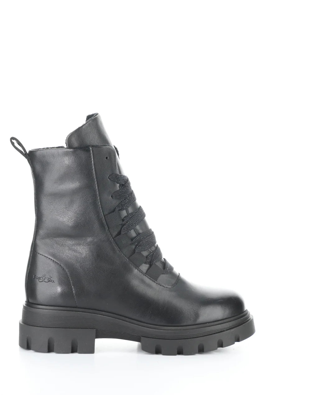 FOSTER BLACK ROUND TOE BOOTS