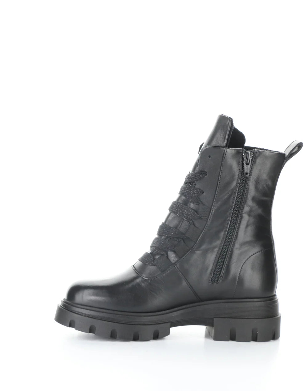 FOSTER BLACK ROUND TOE BOOTS