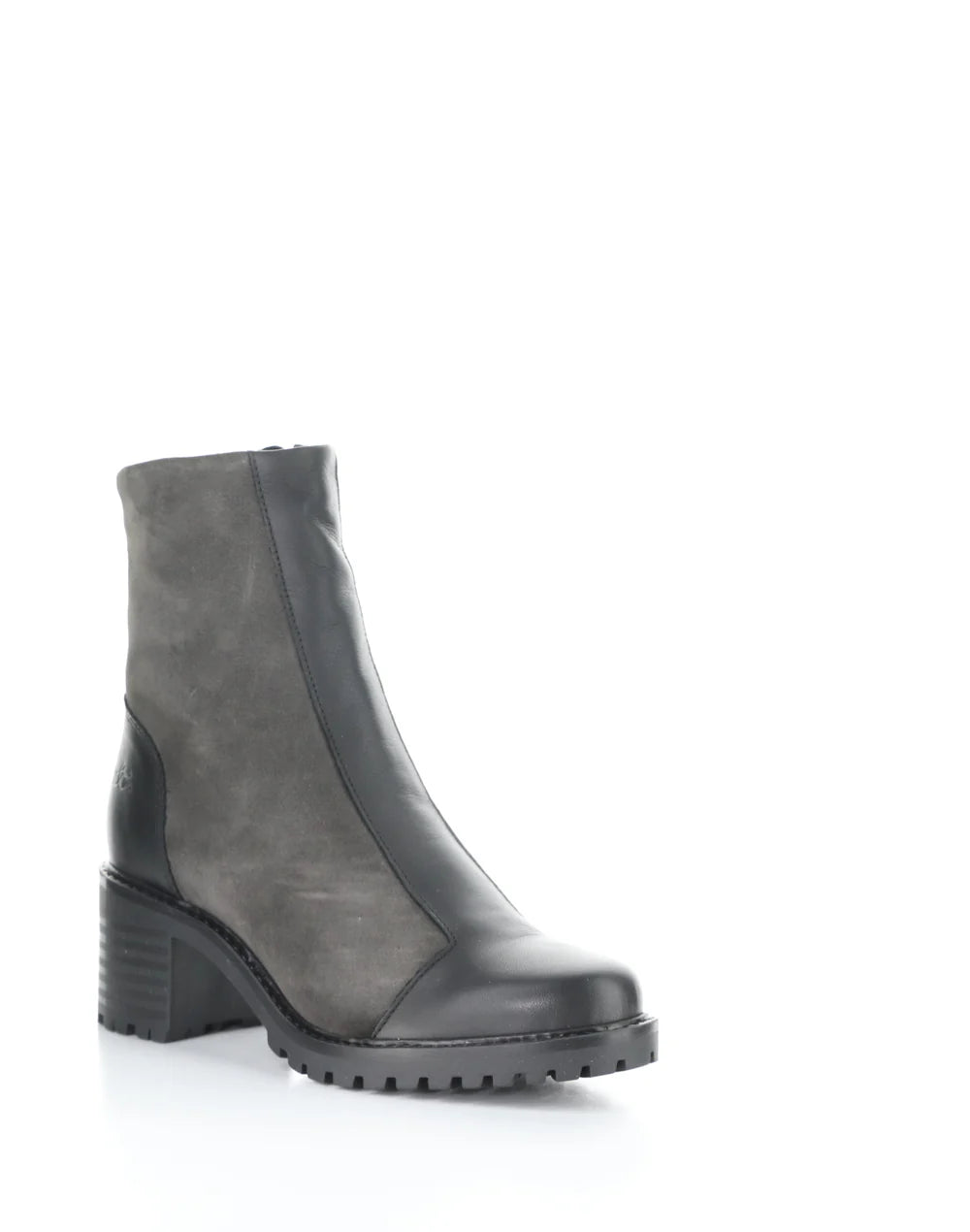 INGRID BLACK/ANTHRACITE ROUND TOE BOOTS