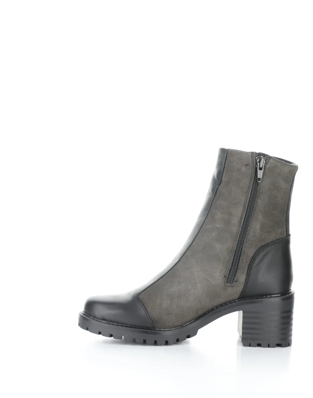 INGRID BLACK/ANTHRACITE ROUND TOE BOOTS