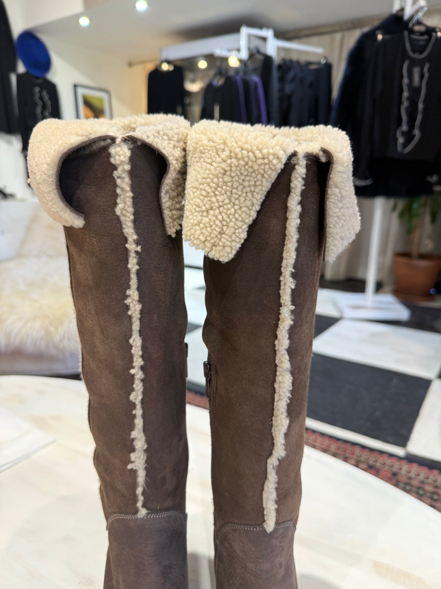 Napoleoni Italy Tall Shearing Boots (Vintage)