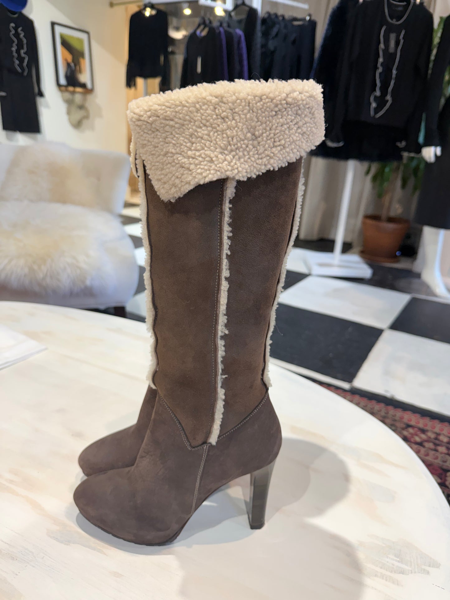 Napoleoni Italy Tall Shearing Boots (Vintage)