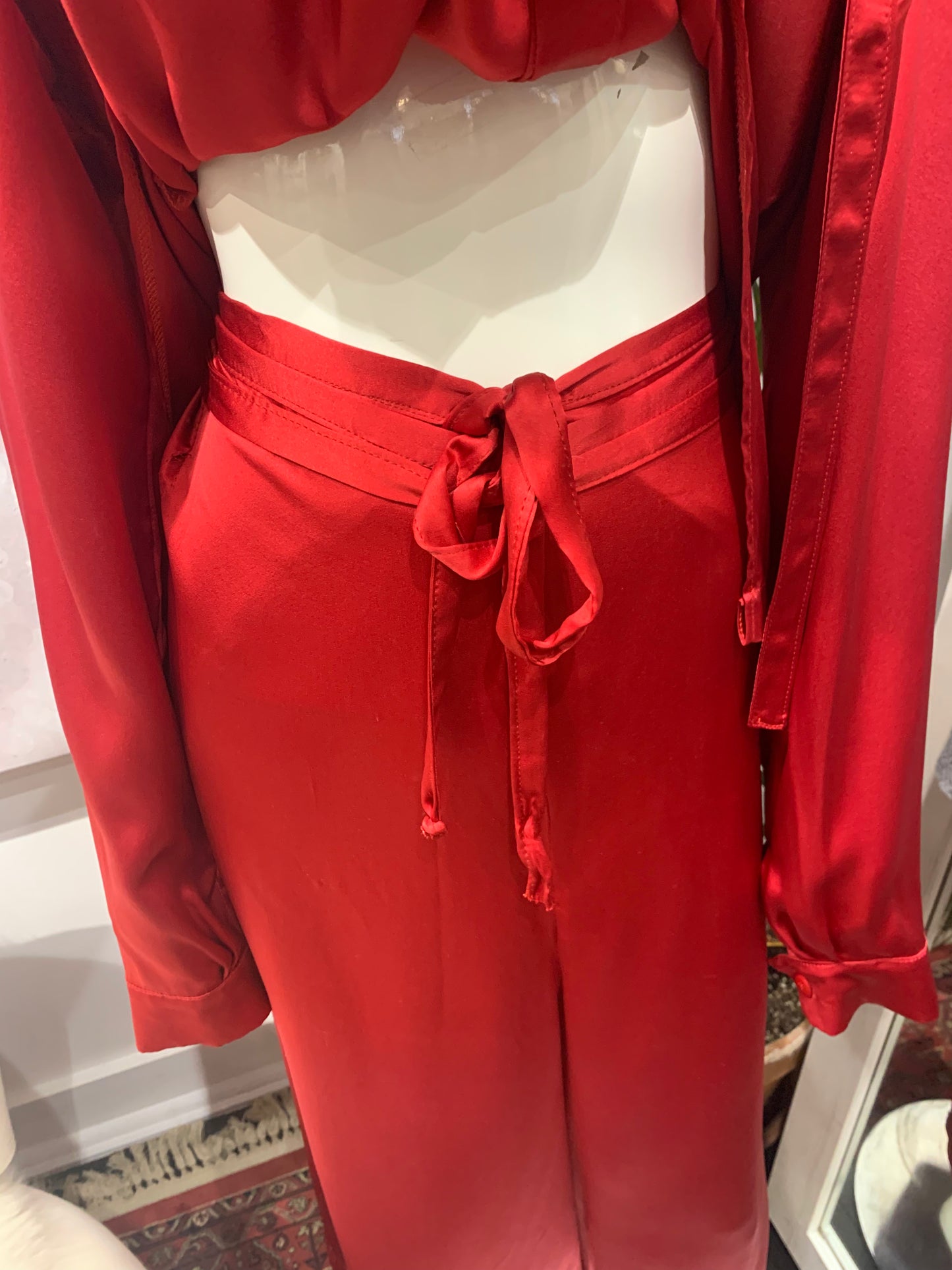 SILK RIBBON BUTTON DOWN Set - Unisex