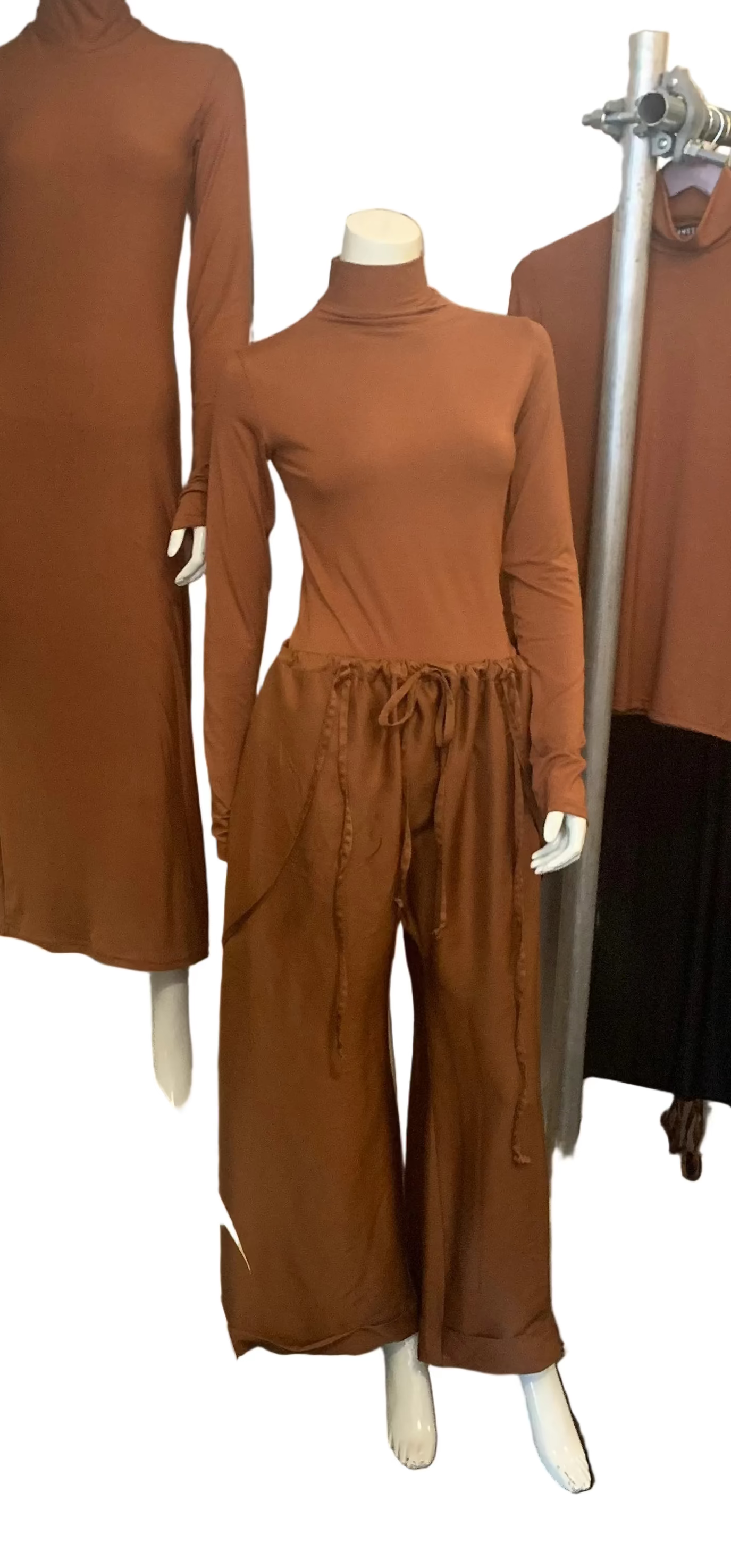 Turtleneck Top - Rust