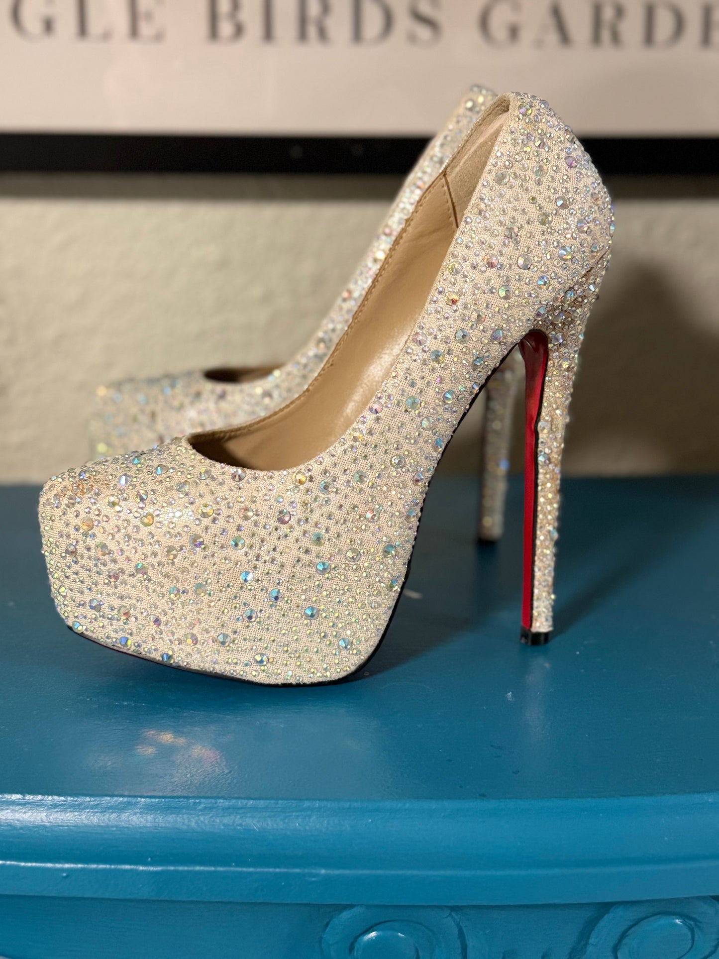 Christian Louboutin “bedazzled” Pumps