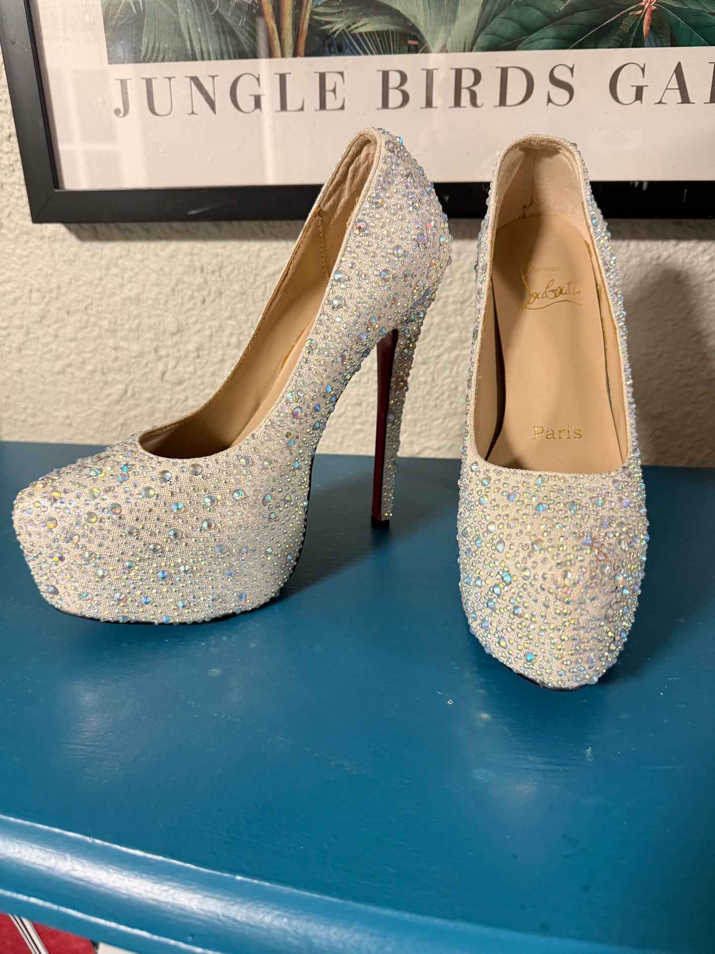 Christian Louboutin “bedazzled” Pumps