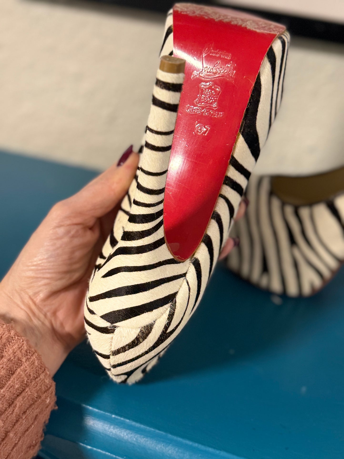 Christian Louboutin Zebra Pumps