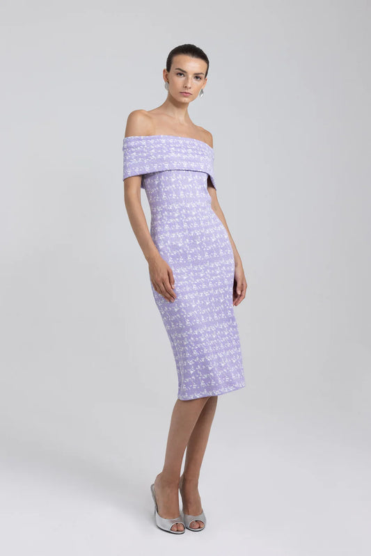BIS - Off Shoulder Dress, Short, Lilac