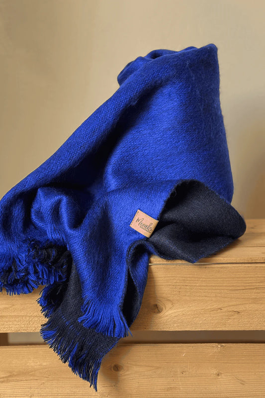 Sapphire Alpaca Blanket Scarf