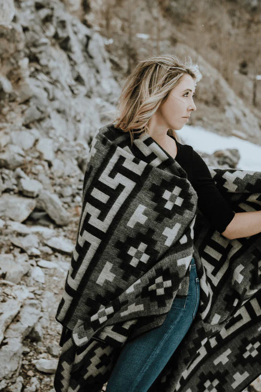 50 SHADES of GREY LARGE ALPACA BLANKET