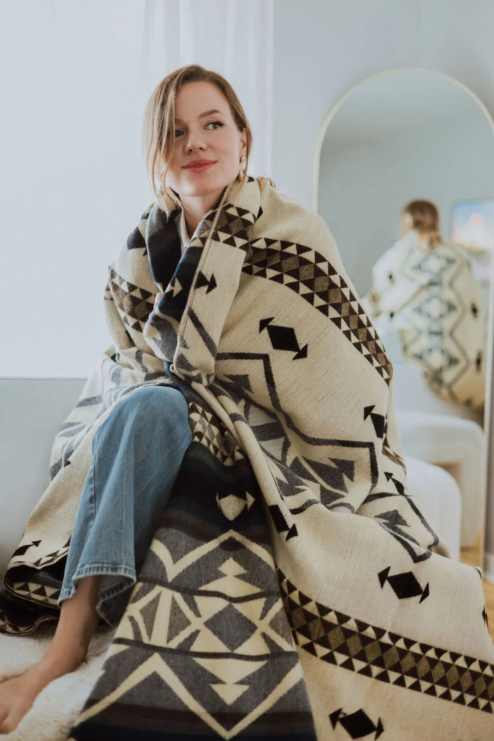 Andean Embrace LARGE ALPACA BLANKET
