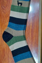 EARTHWAVE ALPACA SOCKS: SMALL green / blue
