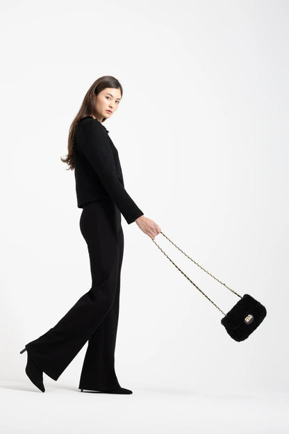 TEDDY - faux fur, black