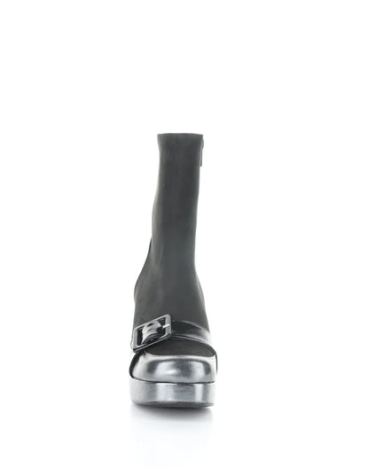 EFOL GRAPHITE/BLACK ROUND TOE BOOTS