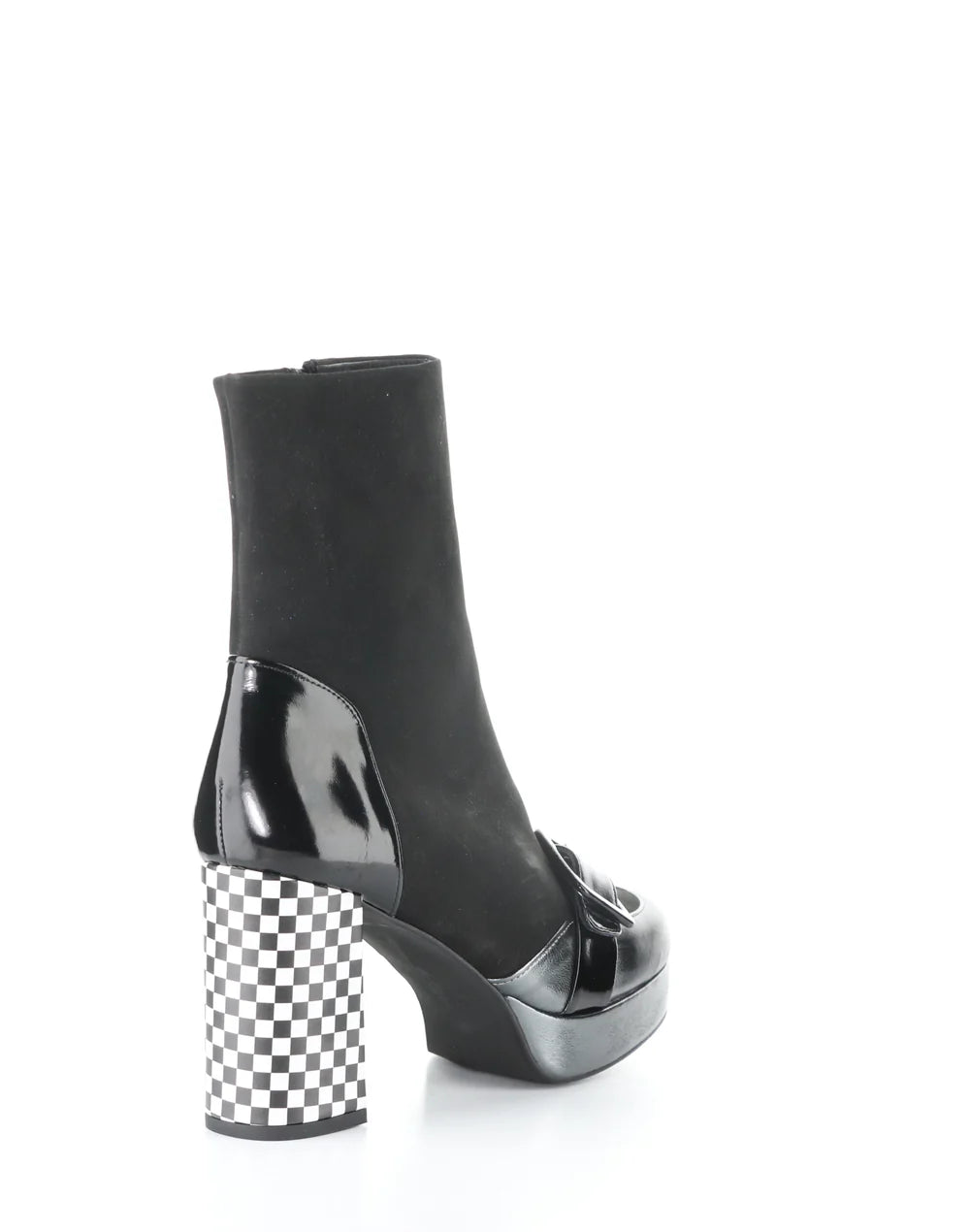 EFOL GRAPHITE/BLACK ROUND TOE BOOTS