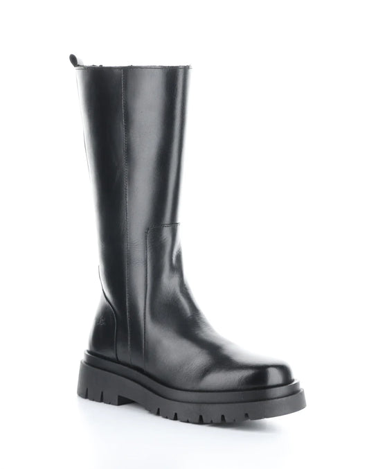 MARIE BLACK ROUND TOE BOOTS