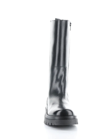 MARIE BLACK ROUND TOE BOOTS