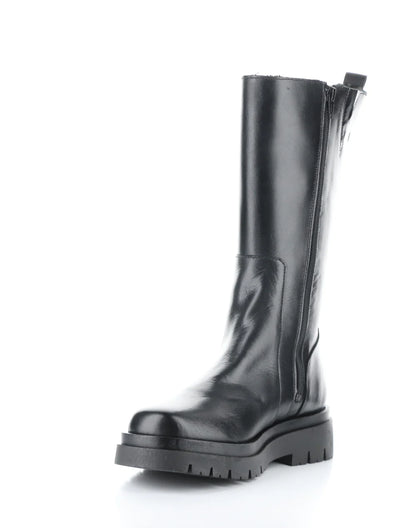 MARIE BLACK ROUND TOE BOOTS