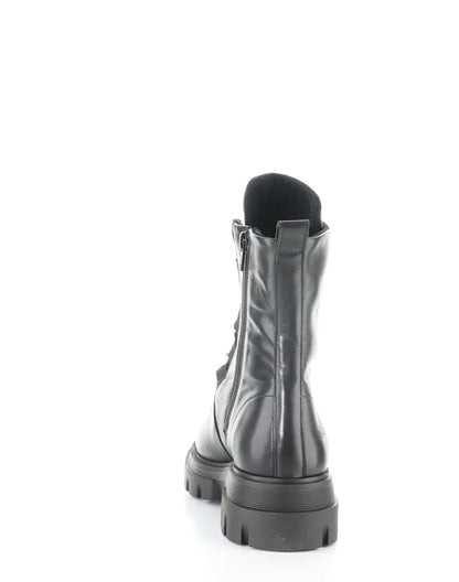 FOSTER BLACK ROUND TOE BOOTS