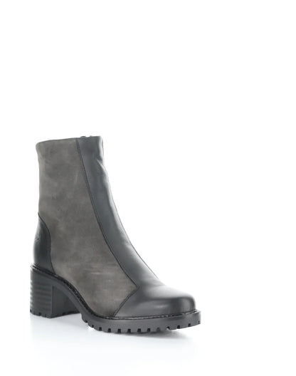 INGRID BLACK/ANTHRACITE ROUND TOE BOOTS