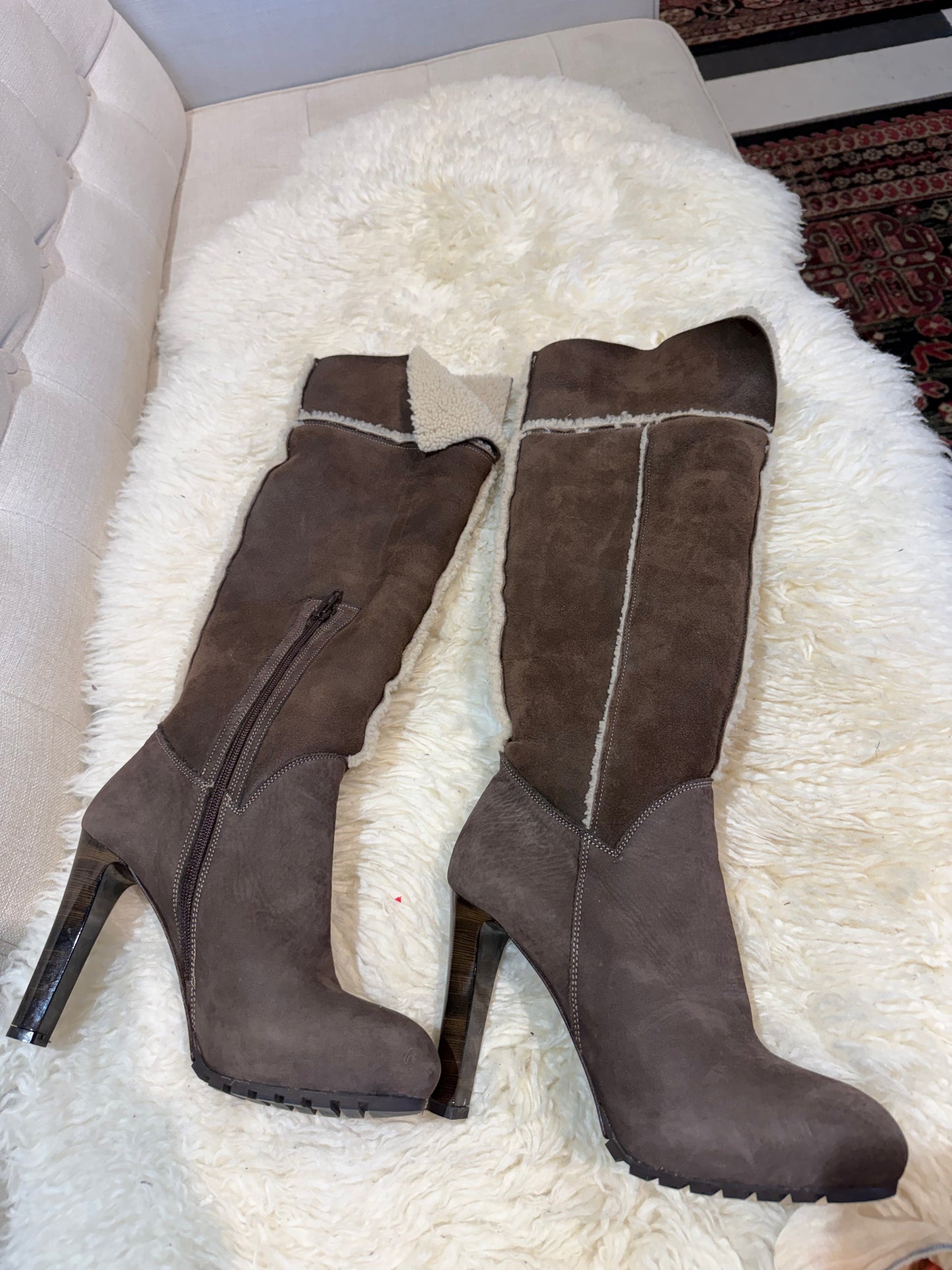 Napoleoni Italy Tall Shearing Boots (Vintage)